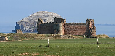 Tantallon Castle, erbaut vom ersten Earl of Douglas, von den „Roten Douglas“ gehalten von 1389 bis 1699