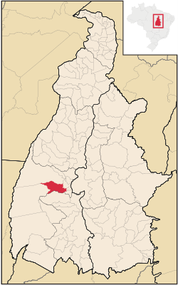 Location in Tocantins state