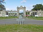 The Chain Gate and Lodges and Attached Walls, Piers, Standards and Chains