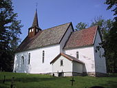 Veøy gamle kirke, langplan, romansk