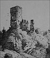 Die Burg um 1863