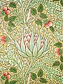 Artichoke wallpaper, by John Henry Dearle for Morris & Co., circa 1897 (Victoria and Albert Museum).