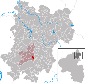 Poziția Bannberscheid pe harta districtului Westerwaldkreis