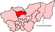 Map showing the location of the Barnsley South constituency in South Yorkshire under the boundaries created by the 2023 boundary review and first used at the 2024 general election.