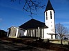 Außenansicht der Kirche St.Luzia in Berge