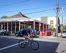 Bicyclist in Hollywood