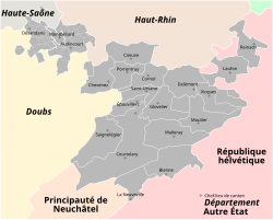 Mont-Terrible and its arrondissements