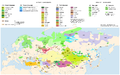 Altaic and Uralic Languages distribution