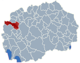Gostivar Belediyesi sınırları