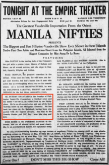 Manila Nifties newspaper ad in Hawaii