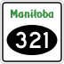 Provincial Road 321 marker