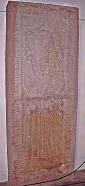 Grabplatte der Äbtissin Margareta Halpquart († 1543)