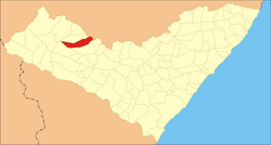 Location of Poço das Trincheiras in Alagoas