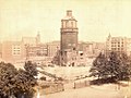 Tower during demolition in 1899