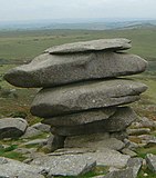 The Cheesewring, a granite tor in England