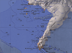 Karte der Erebus Bay