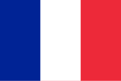 Renk değerlerinin farklı olduğu Fransa bayrağı versiyonu
