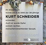 Kurt Schneider, † 6. Oktober 1999, Berlin-Lichtenberg
