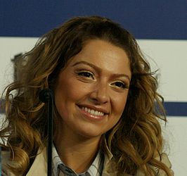 Hadise tijdens het Eurovisiesongfestival 2009