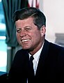 Image 53John F. Kennedy, Massachusetts native and 35th President of the United States (1961–1963) (from History of Massachusetts)