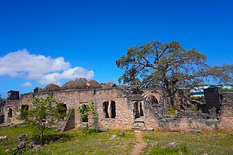 Kilwa Kisiwani ruins in Tanzania