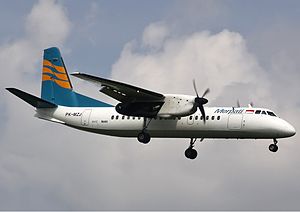 Merpati Nusantara Airlines'a ait bir MA-60 uçağı