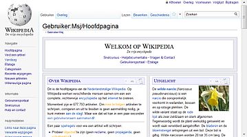 Screenshot 1024*768 in Firefox 4.0 (RC) door Kthoelen - getoond wordt het werkelijk zichtbare deel van de pagina. Hierdoor is de schermafdruk kleiner dan de aangegeven schermresolutie.