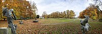 Panorama van de tuin