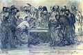 Karakalem eskiz (1878). Tretyakov Galerisi
