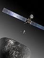 Rosetta'dan ayrılan Philae'nin kuyruklu yıldıza inişinin tasviri