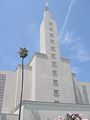 Tower of the Los Angeles California Temple.