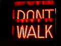 Traffic Signal "Don't Walk", New York City