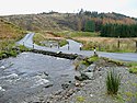 Querung des Afon Irfon in Wales