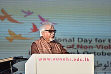 Arun Gandhi in his first visit to Beirut – Lebanon invited by AUNOHR university