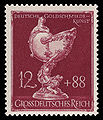 Nautilusbecher auf einer Briefmarke der Reichspost