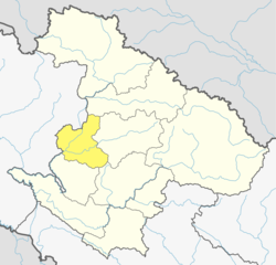 Location of Kalikot District (dark yellow) in Karnali