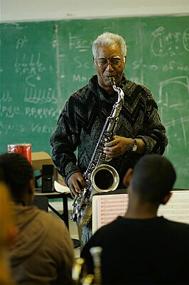 Kidd Jordan op de Luscher school