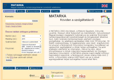 Screenshot - www.matarka.hu