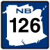 Route 126 marker