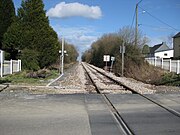 Heropende lijn bij Méen in 2009.