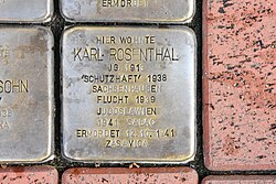 Stolperstein für Karl Rosenthal