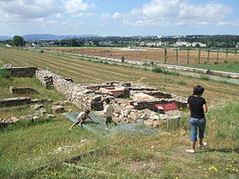 Overzicht van de archeologische site