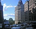 116th Street looking west to Riverside Drive from Broadway. The end building is used for Rob Philip's apartment in the 2007 film, Enchanted.