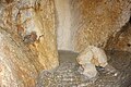 Inside the cave bath