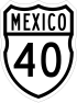 Federal Highway 40 shield