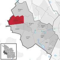 Lage des Stadtteils Lövenich im Stadtbezirk Lindenthal