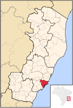 Location in Espírito Santo