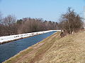 Ein Kanal zur Wasserversorgung bei Champagney