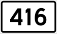 County Road 416 shield