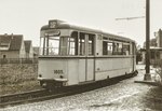 Gotha-Beiwagen 1805 (BF 59) in der Gleisschleife Schillerstraße, 1965